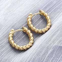 Brass Huggie Hoop Earrings&nbsp;EJEW-L231-31G