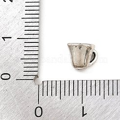 合金のチベット風チャーム  コーヒーカップチャーム  アンティークシルバー  6x8x6.5mm  穴：2x1mm&nbsp;LS-FIND-Z106-02AS-02