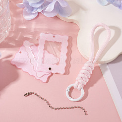 Polyester & Acrylic Photo Frame Keychains&nbsp;KEYC-TAC0030-11B