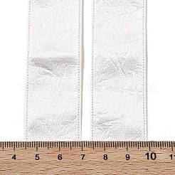 合成皮革ポリエステルリボン  衣服アクセサリー用  ホワイトスモーク  1インチ（25mm）  約20.00ヤード（18.29m）/ロール&nbsp;DIY-R050-02E
