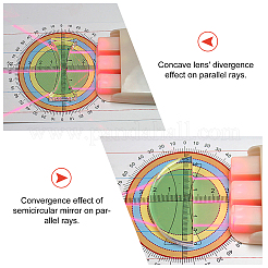 5Pcs 5 Style  Acrylic Physics Optical Lens&nbsp;AJEW-GA0003-06