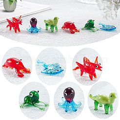 6Pcs 6 Style Handmade Lampwork Display Decorations&nbsp;AJEW-SZ0002-30