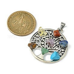 Chakra Gemstone Pendants&nbsp;PALLOY-JF02392-01