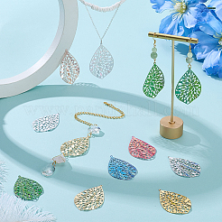 32Pcs 8 Colors Stainless Steel Pendants&nbsp;STAS-PH0007-13