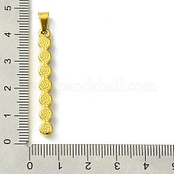 PVD Vacuum Plating 304 Stainless Steel Pendants&nbsp;STAS-H192-04G