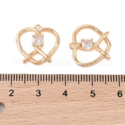Brass with Glass Rhinestone Pendants&nbsp;KK-N254-64G