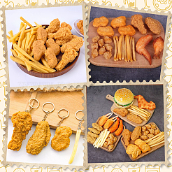 人工プラスチックモデル15個  模造食品  ディスプレイ装飾用  ミックスカラー  53~88x8~39x6.5~17mm&nbsp;DJEW-SC0001-29