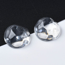 クリア樹脂カボション  ウォーターリップルカボション  半円  透明  17.5x7.5~8mm&nbsp;CRES-N031-005A-A01