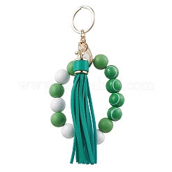 Imitation Leather Tassel Keychain&nbsp;KEYC-JKC01129