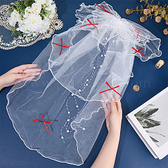 Organza ABS Pearl Wedding Veil&nbsp;OHAR-WH20020-05A