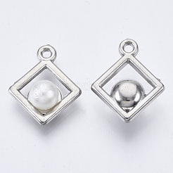 ABS Plastic Imitation Pearl Pendants&nbsp;OACR-R248-006P