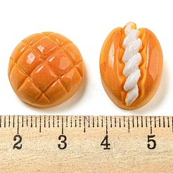 不透明樹脂模造食品デコデンカボション  パン混合形状  ミックスカラー  17~20x12~20x8.5~12mm&nbsp;CRES-H002-01C