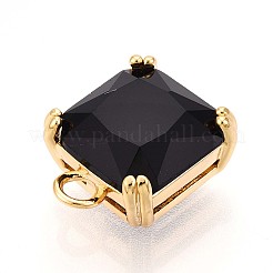 Brass Micro Pave Cubic Zirconia Charms&nbsp;KK-N261-24B-G