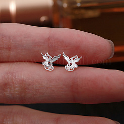 フェニックス999 ファインシルバー スタッドピアス  銀  7.2x7.5mm&nbsp;FS-WGF5874-01