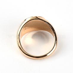 合金リング  エナメルリング付き  太極拳  オレンジ  2~13.5mm  内径：18mm&nbsp;RJEW-WH0002-10