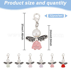 Glass Pendant Decorations&nbsp;HJEW-GO00025