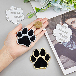 2 Sets 2 Colors Self Adhesive Alloy Cat Stickers&nbsp;STIC-FH0001-14