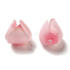 蓮の形を模したアクリルビーズ  DIYのジュエリーには  パールピンク  10~11x11~12mm  穴：1~1.4mm&nbsp;SACR-C002-32