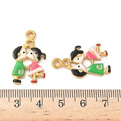 304 Stainless Steel Enamel Pendants&nbsp;STAS-I346-16G-02