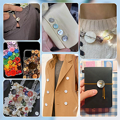 20Pcs 2-Hole Natural Shell Buttons&nbsp;BUTT-PH0001-75
