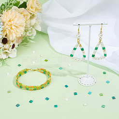 300Pcs 15 Colors 2-Hole Glass Seed Beads&nbsp;SEED-HY0001-35A