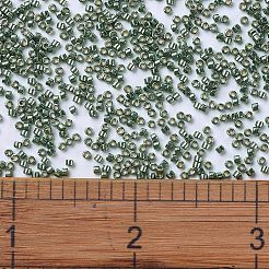 MIYUKIデリカビーズ  シリンダー  日本製シードビーズ  11/0  （db1845)デュラコート亜鉛メッキシーグリーン  1.3x1.6mm  穴：0.8mm  約100000個/500g&nbsp;SEED-MY11-DB1845