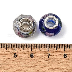 Rondelle Mixed Style Handmade Lampwork European Large Hole Beads&nbsp;LPDL-R007