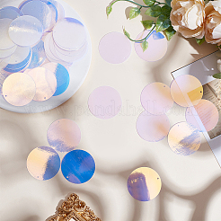 Iridescent PVC Paillette/Sequins Pendants&nbsp;PVC-GO0001-02E