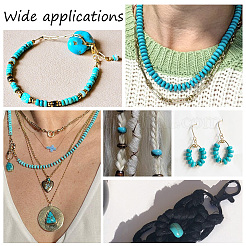200Pcs 5 Styles Synthetic Turquoise Beads&nbsp;TURQ-PH0001-07