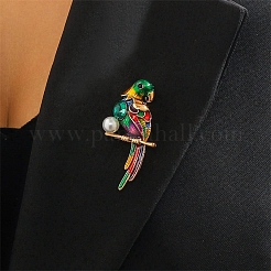 Parrot Alloy Enamel Brooches&nbsp;PW-WGB7706-01