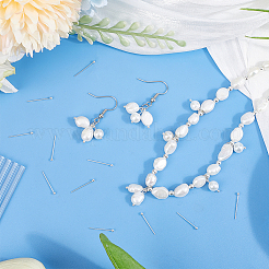 60Pcs 925 Sterling Silver Head Pins&nbsp;STER-PH0003-11