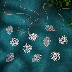 40Pcs 2 Style 201 Stainless Steel Pendants&nbsp;STAS-UN0056-97