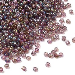 ガラスシードビーズ  ラウンド  ロージーブラウン  2~4mm  穴：0.8~1.2mm  20 G /袋  25袋/セット  500 G /セッティング&nbsp;GLAA-XCP0001-72E