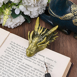 1Pc Dragon Head Shape Alloy Note Clips&nbsp;AJEW-CP0011-71A