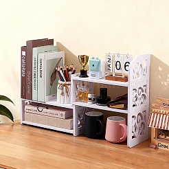 Wood-Plastic Composite Desktop Bookshelf&nbsp;ODIS-WH0099-211