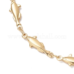Brass Fish Link Bracelets for Women&nbsp;BJEW-JB12576