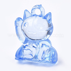 Transparent Acrylic Kitten Pendants&nbsp;TACR-S149-10