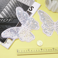Butterfly Polyester Embroidery Ornament Accessories&nbsp;PATC-WH0008-23