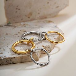 Brass Micro Pave Cubic Zirconia Finger Rings&nbsp;FS-WG6545E-09