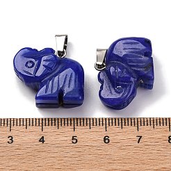 Dyed Natural White Jade Pendants&nbsp;G-B127-05P-13