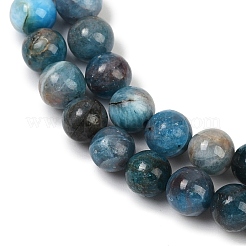 Round Natural Apatite Beads Strands&nbsp;G-K068-02-6mm-01
