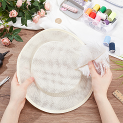 Imitation Linen Cloth Hat Fascinator Base&nbsp;AJEW-WH0314-493