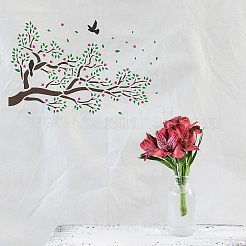 ペット中空アウト図面絵画ステンシルセット子供のための十代の少年少女  DIYスクラップブッキング用  学校のプロジェクト  葉の模様  29.7x21cm  4枚/セット&nbsp;DIY-WH0172-454