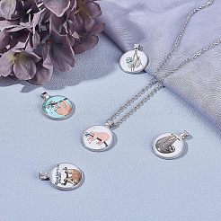 Alloy Glass Pendants&nbsp;PALLOY-CA0001-23