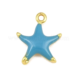 Brass Enamel Pendants&nbsp;KK-CBA3642-03G