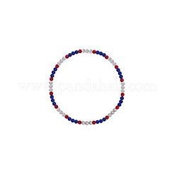 Polymer Clay Rhinestone Round Beaded Necklaces&nbsp;NJEW-SW00049-02