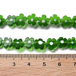 Handmade Millefiori Lampwork Beads Strands&nbsp;LAMP-F035-09J