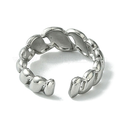 Non-Tarnish 304 Stainless Steel Open Cuff Ring&nbsp;RJEW-L110-030P