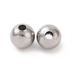 Non-Tarnish 304 Stainless Steel Round Beads&nbsp;STAS-F285-01P