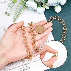 304 Stainless Steel Rolo Chains Necklaces&nbsp;NJEW-UN0001-15G